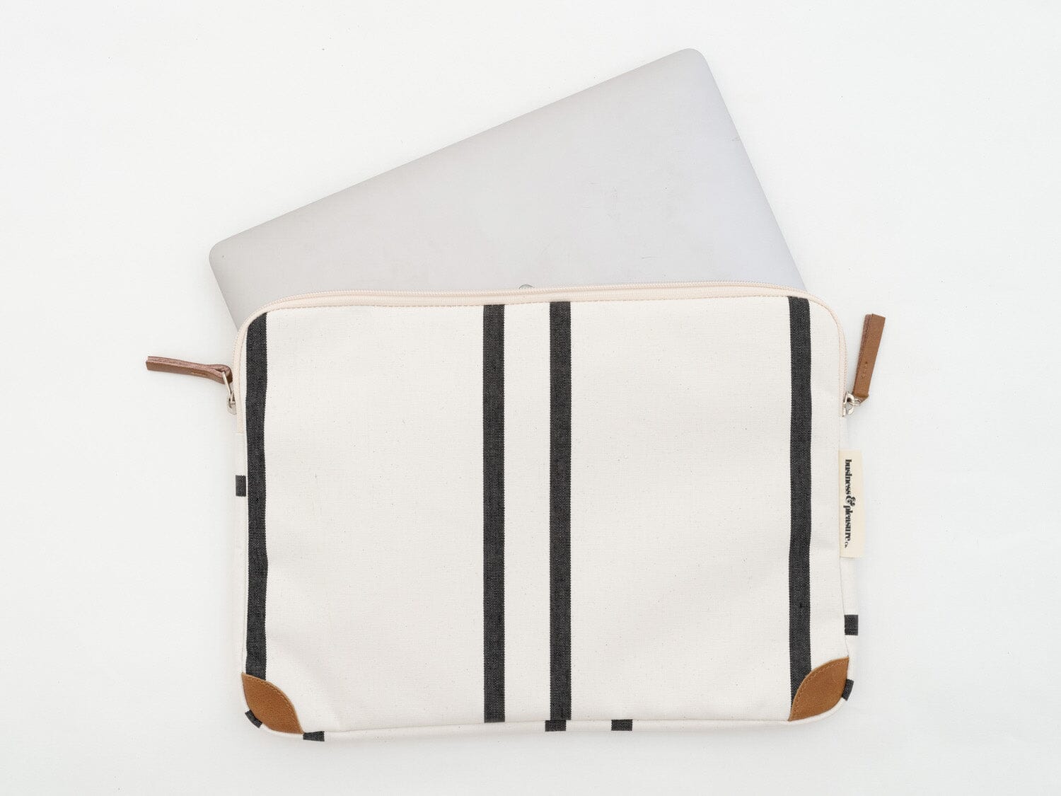 The Laptop Sleeve - Black Two Stripe