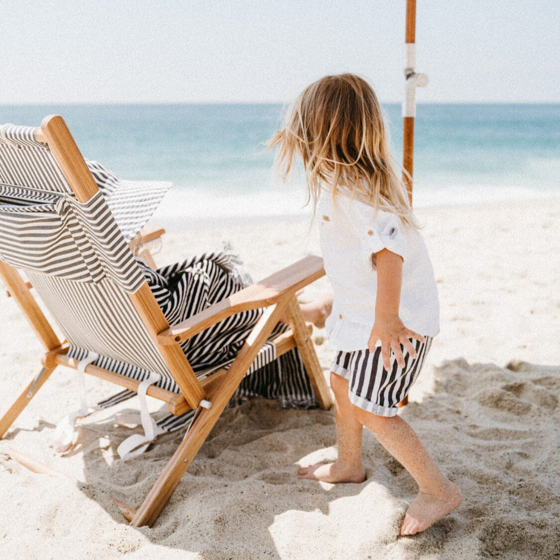 The Tommy Chair - Lauren's Navy Stripe Tommy Chair Business & Pleasure Co