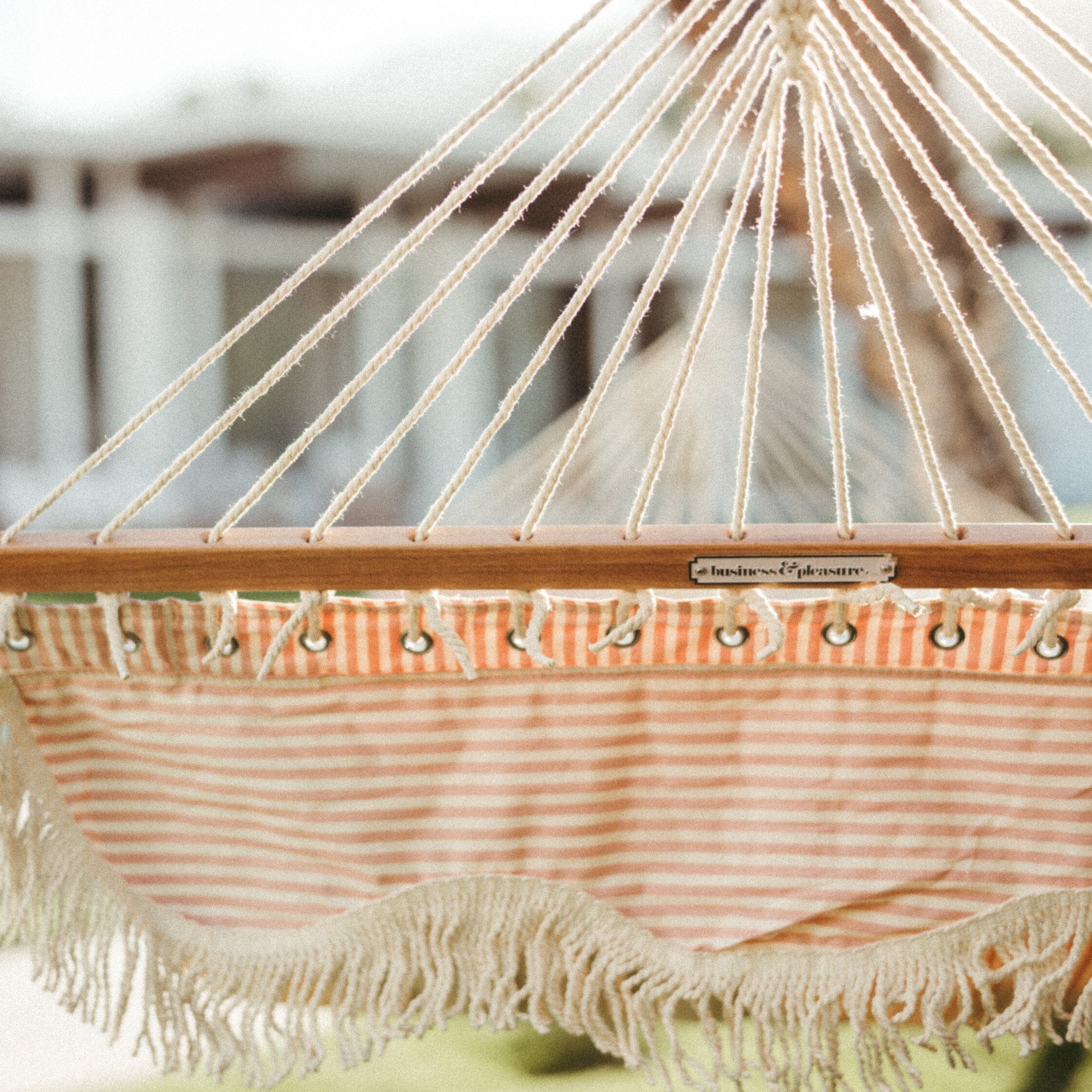 The Hammock - Lauren's Pink Stripe Hammock Businessandpleasureco.com.au