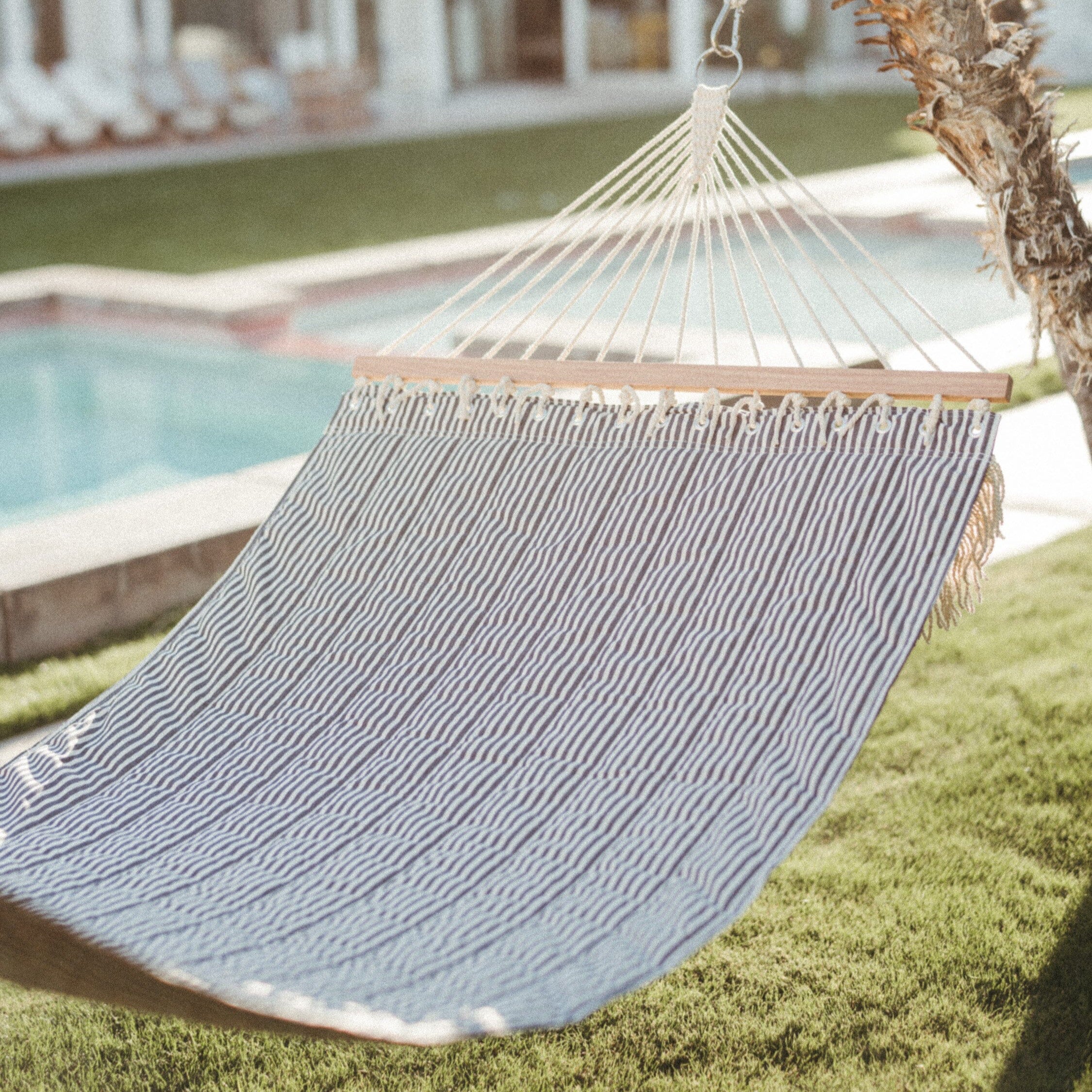 The Hammock - Lauren's Navy Stripe Hammock Businessandpleasureco.com.au