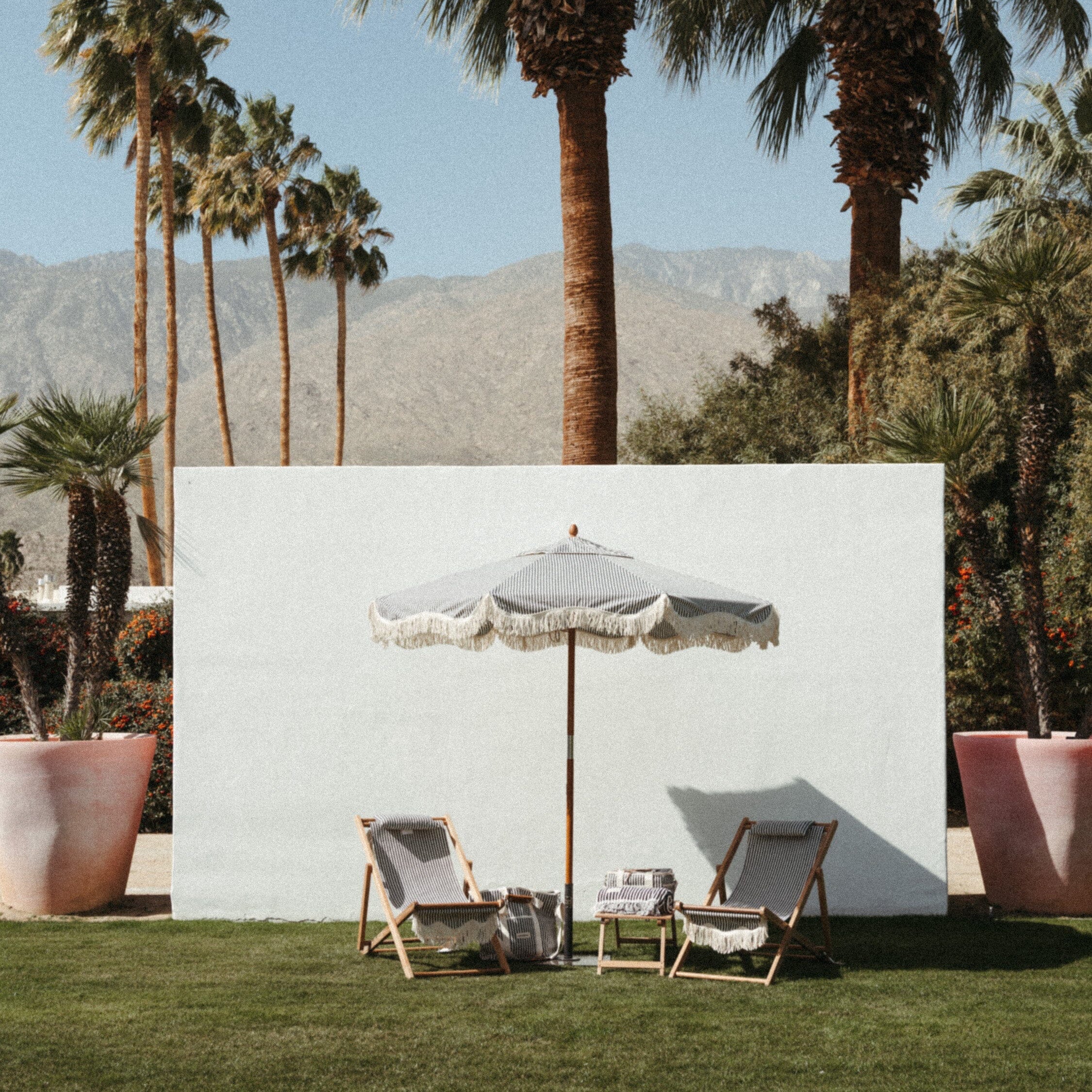 The Sling Chair - Lauren's Navy Stripe Sling Chair Business & Pleasure Co