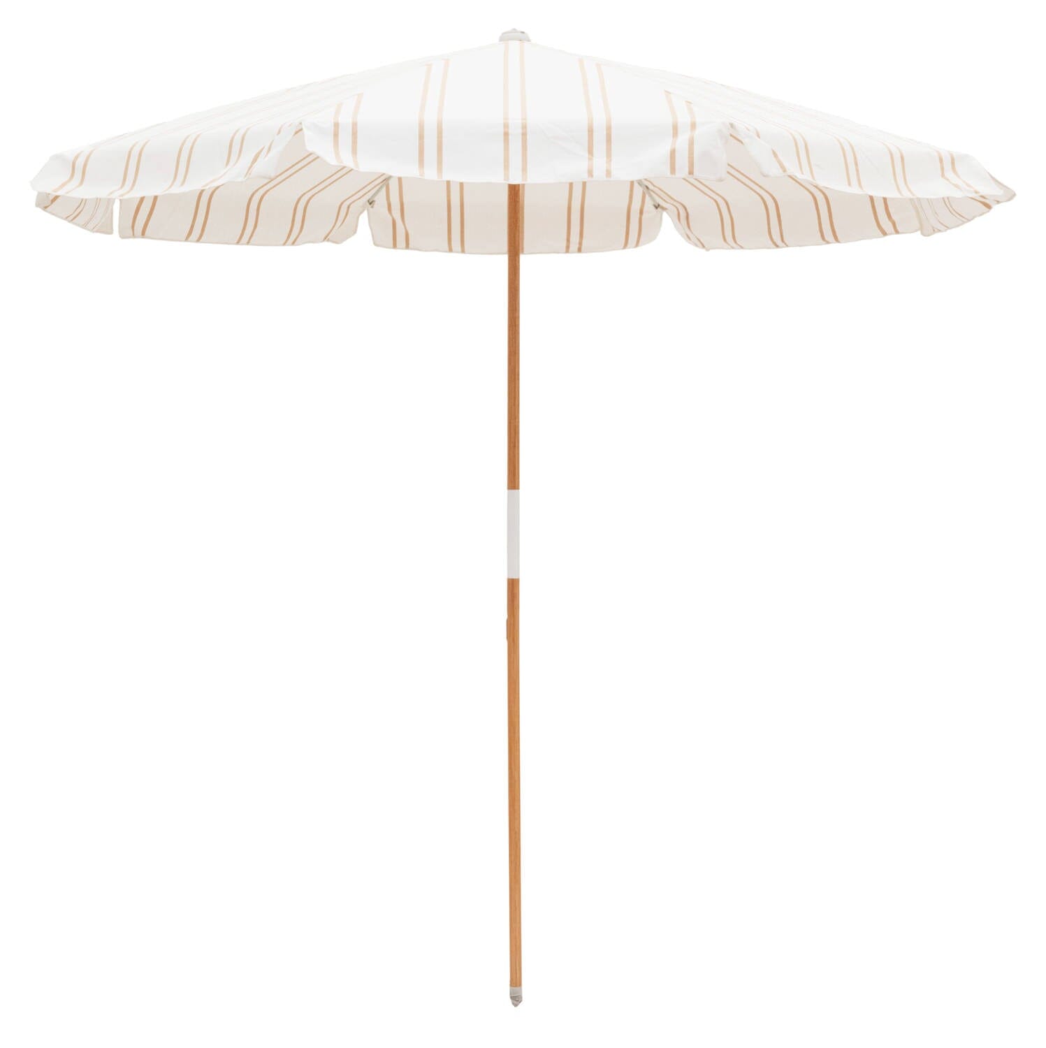 The Amalfi Umbrella - Sand Two Stripe
