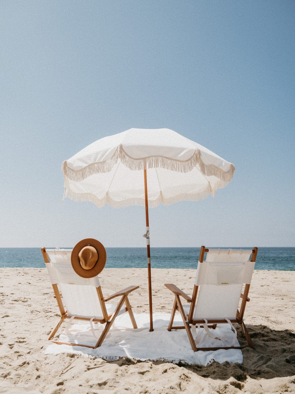 The Premium Beach Umbrella - Antique White Premium Umbrella Business & Pleasure Co