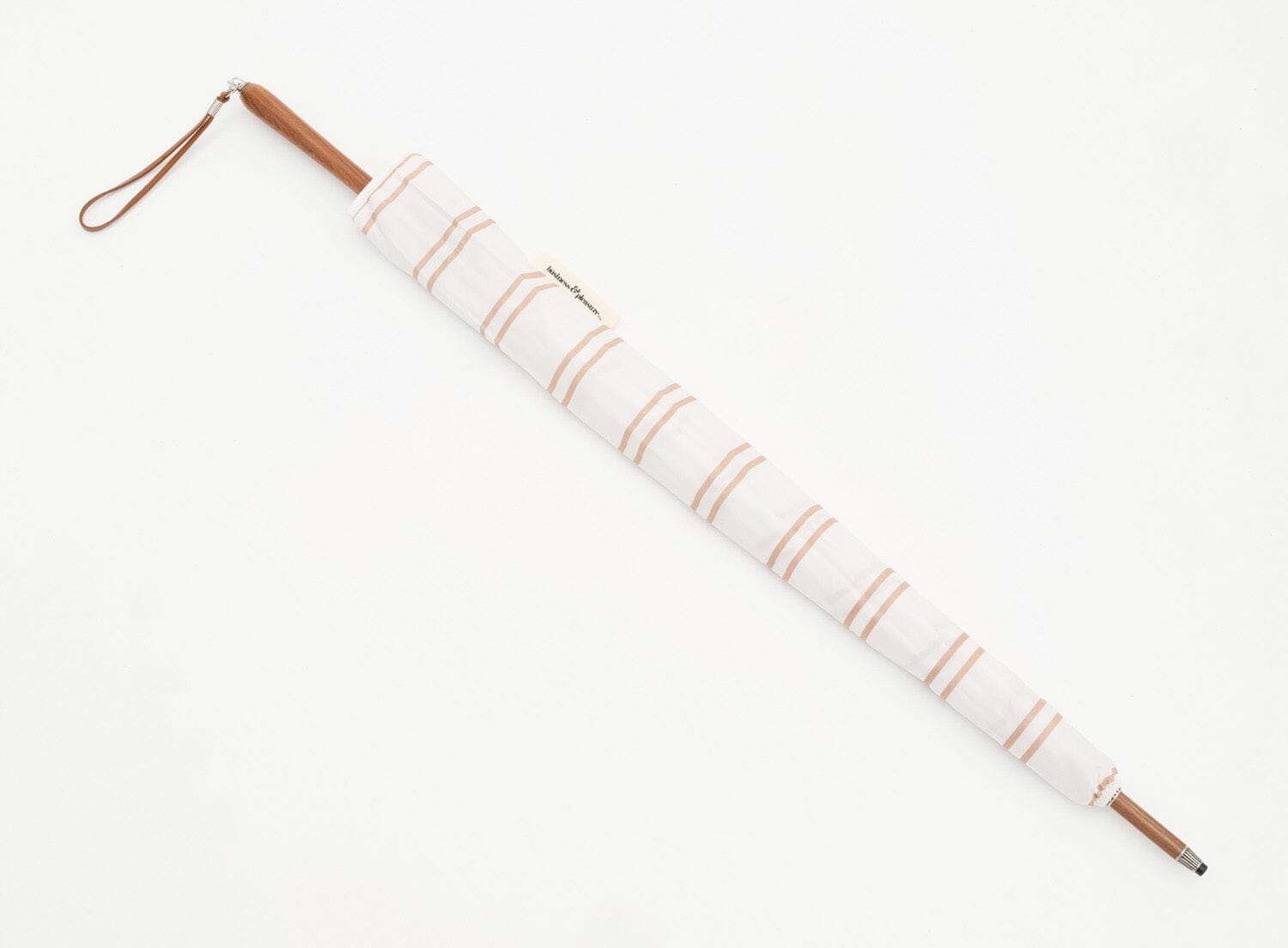 The Rain Umbrella - Sand Two Stripe