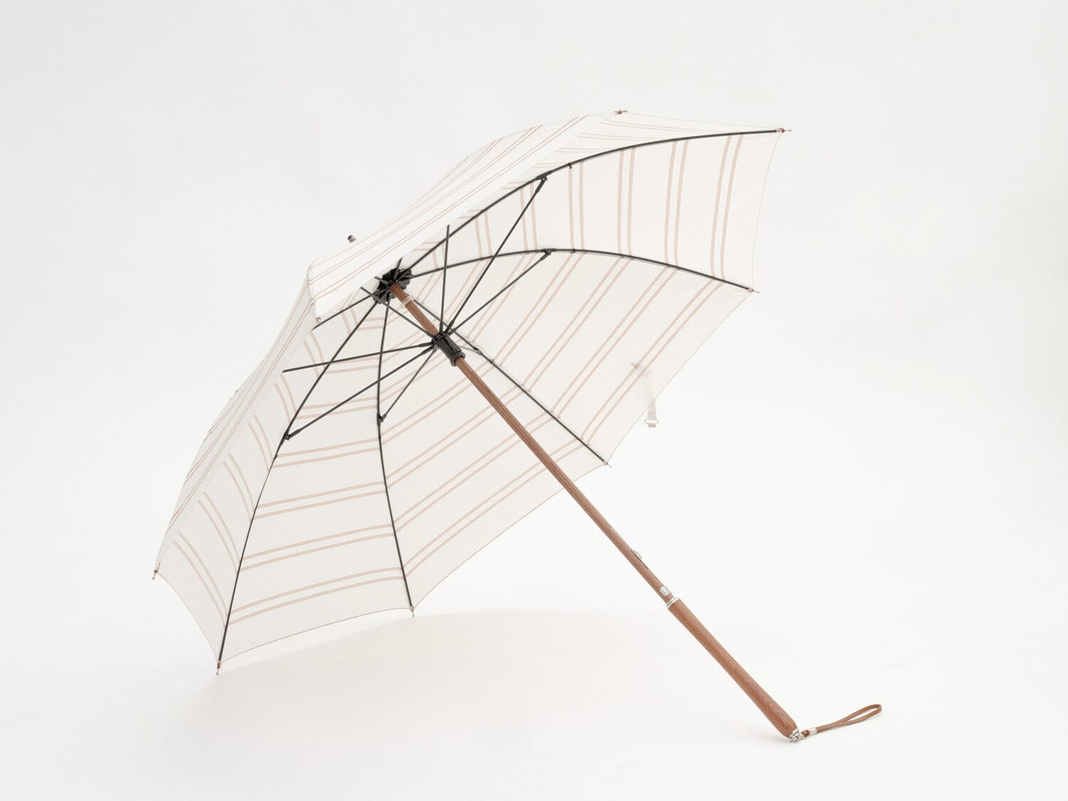 The Rain Umbrella - Sand Two Stripe