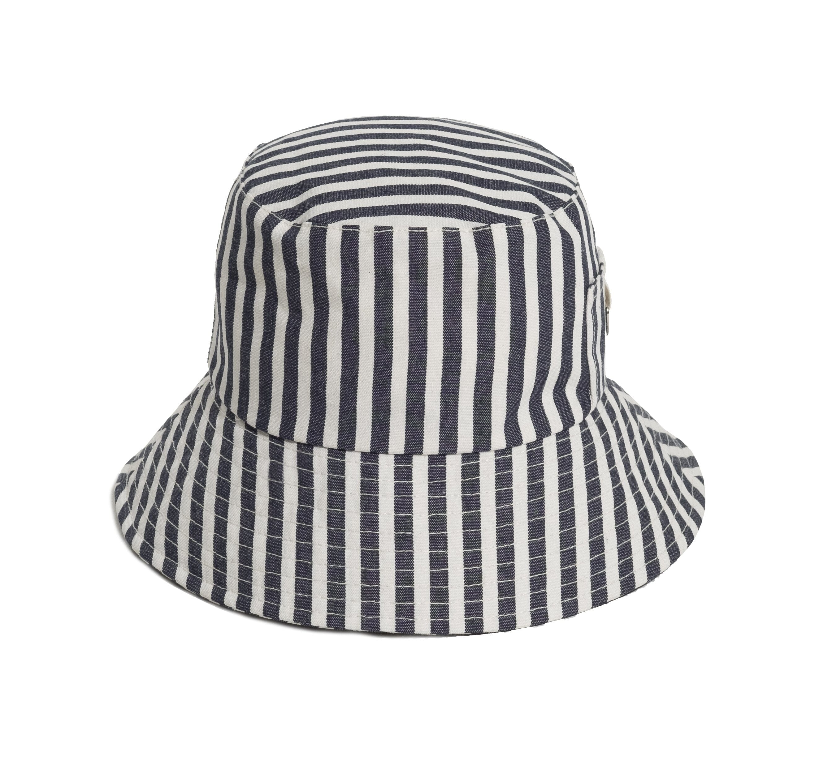 The Bucket Hat - Lauren's Navy Stripe Bucket Hat Business & Pleasure Co 