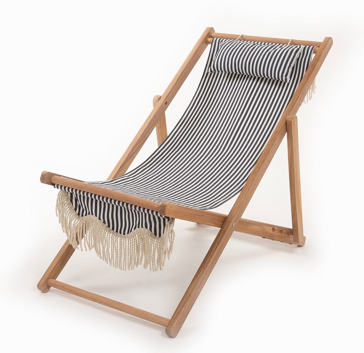 The Sling Chair - Lauren's Navy Stripe Sling Chair Business & Pleasure Co 