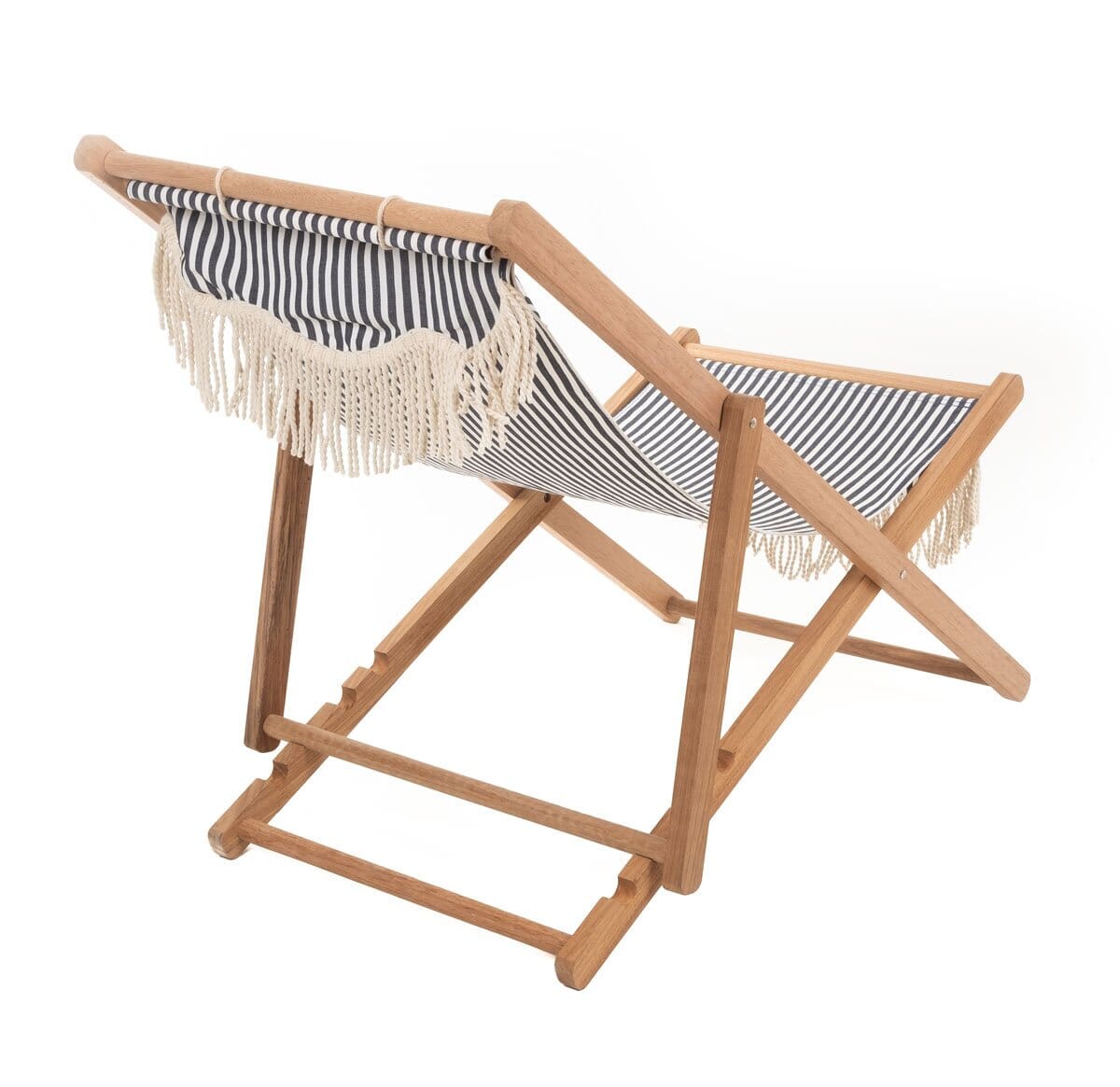 The Sling Chair - Lauren's Navy Stripe Sling Chair Business & Pleasure Co