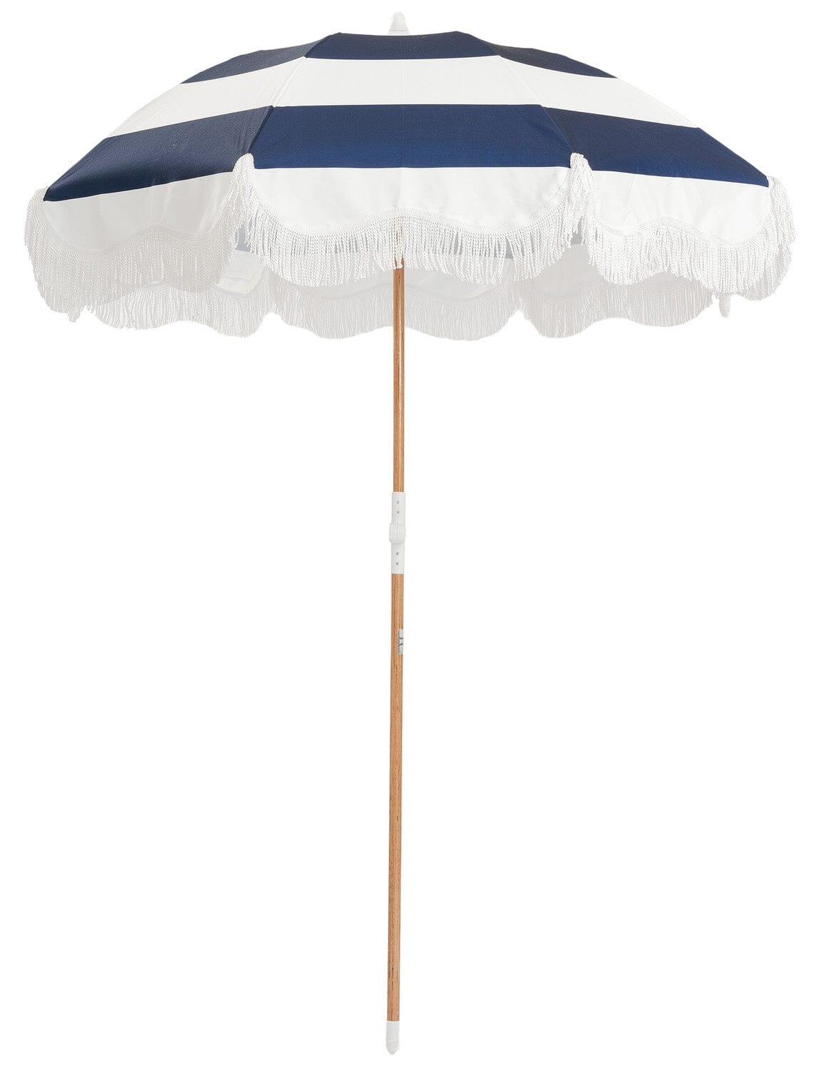 Product image of The Holiday Beach Umbrella - Navy Capri Stripe Holiday Umbrella Business & Pleasure Co