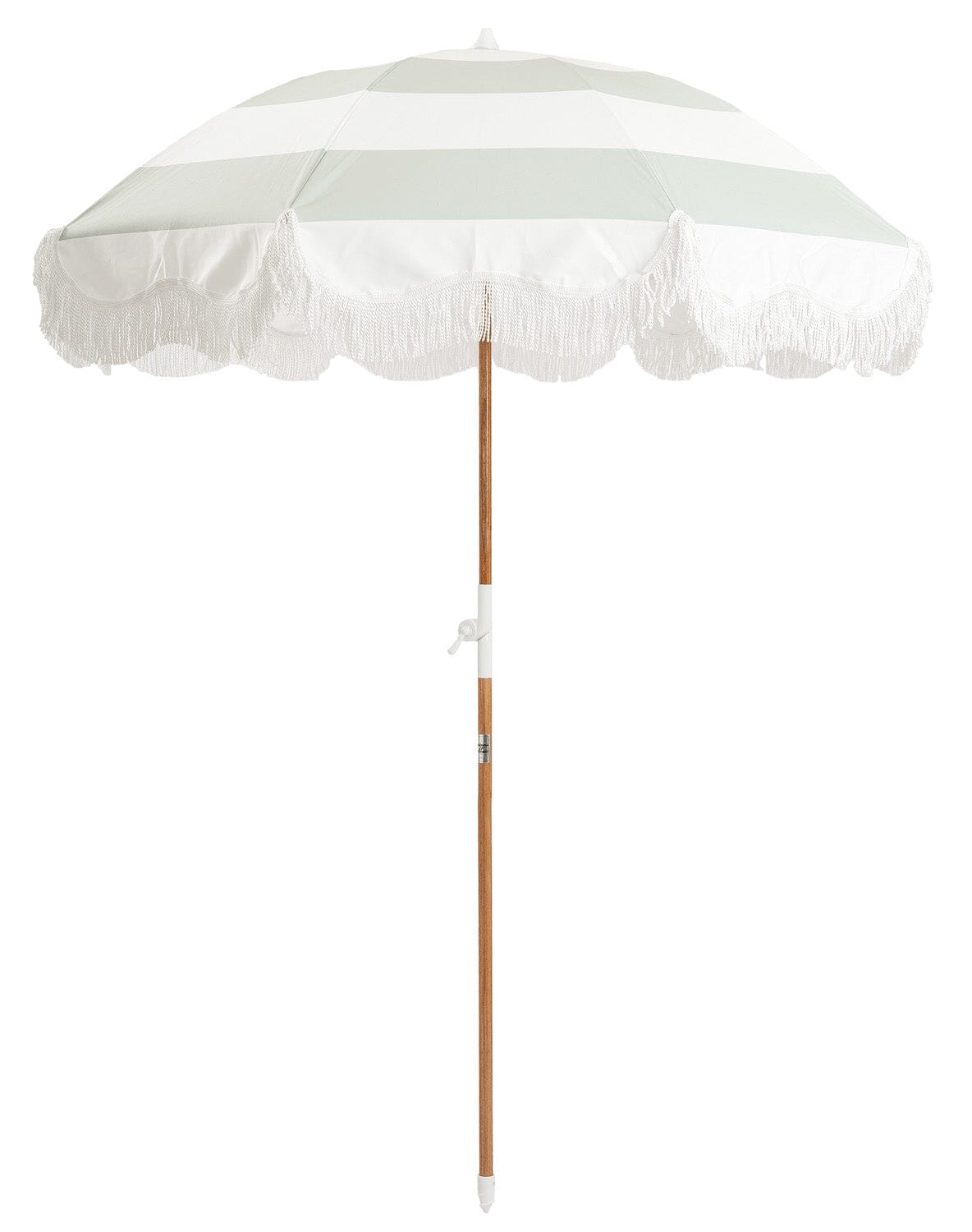 The Holiday Beach Umbrella - Sage Capri Stripe