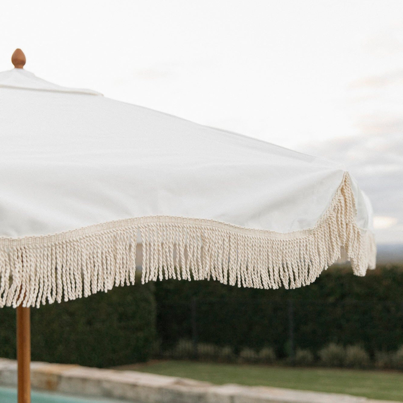 The Market Umbrella - Antique White Market Umbrella Business & Pleasure Co