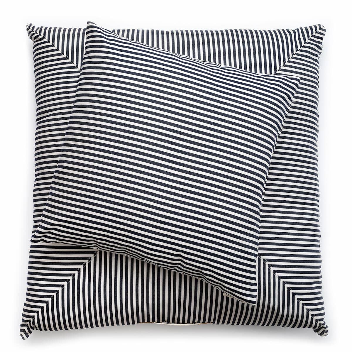 The Euro Throw Pillow - Lauren's Navy Stripe Euro Throw Pillow Business & Pleasure Co Aus