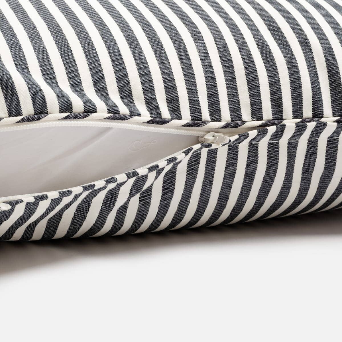 The Euro Throw Pillow - Lauren's Navy Stripe Euro Throw Pillow Business & Pleasure Co Aus