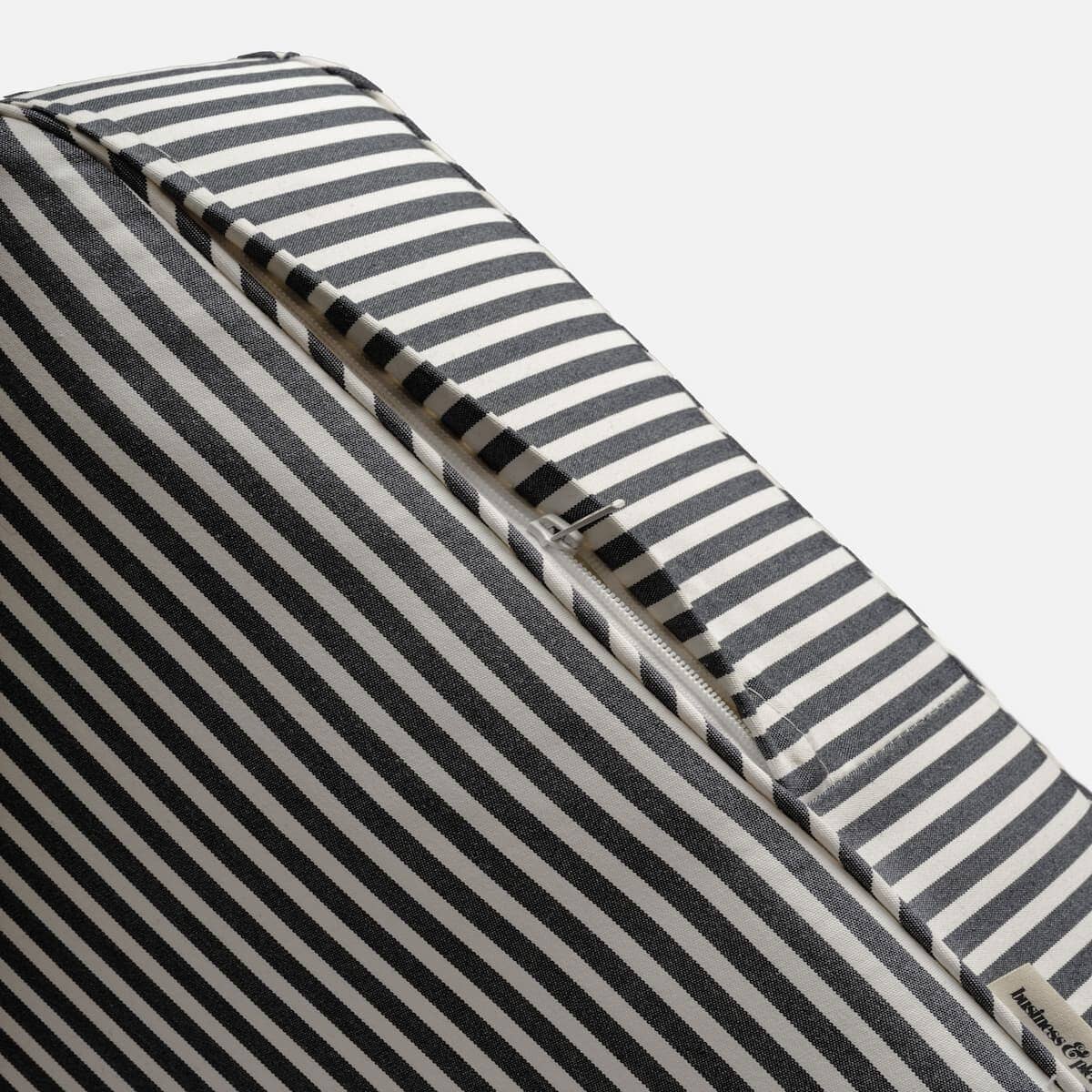 zoomed in image of pillow zipper