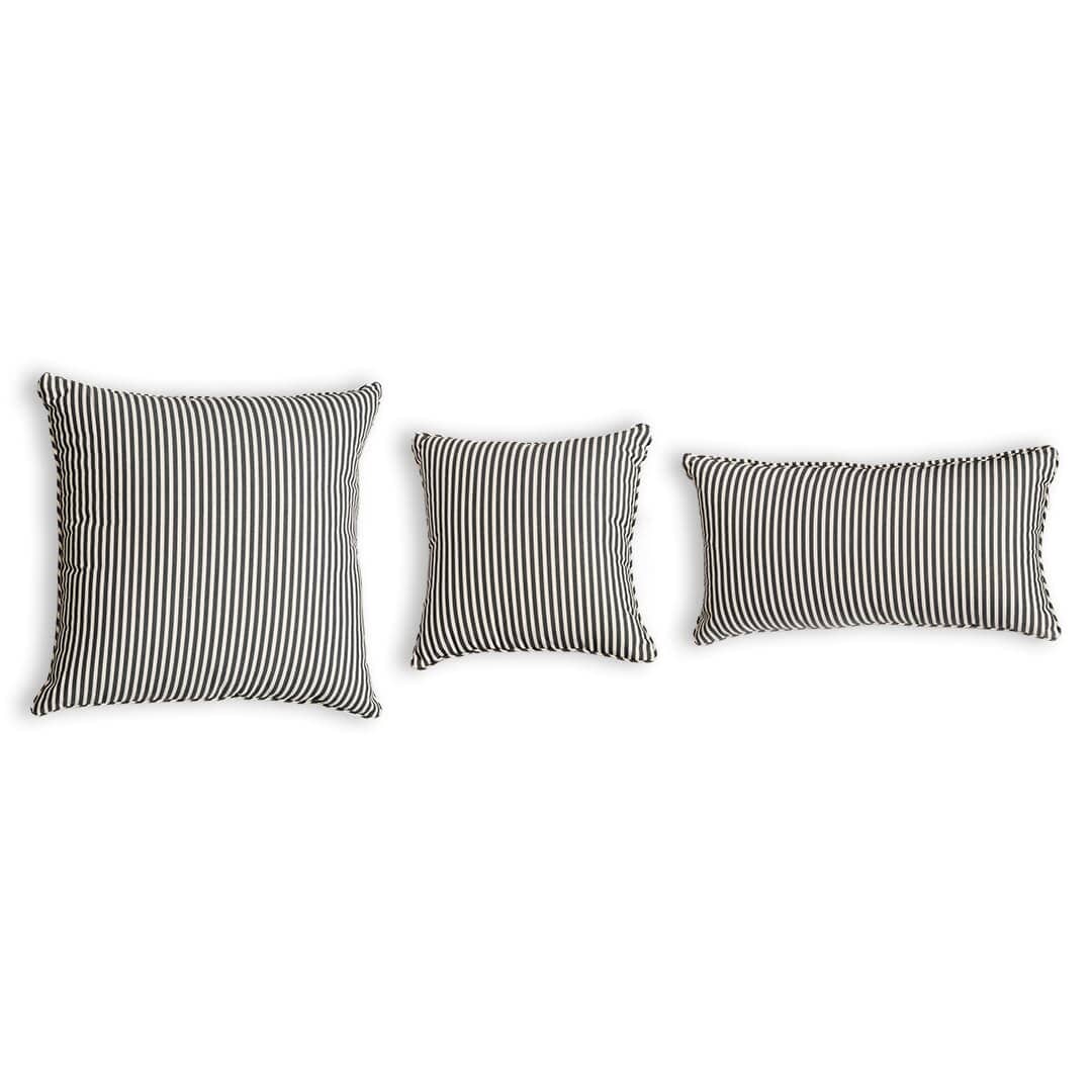 The Rectangle Throw Pillow - Lauren's Navy Stripe Rectangle Throw Pillow Business & Pleasure Co Aus