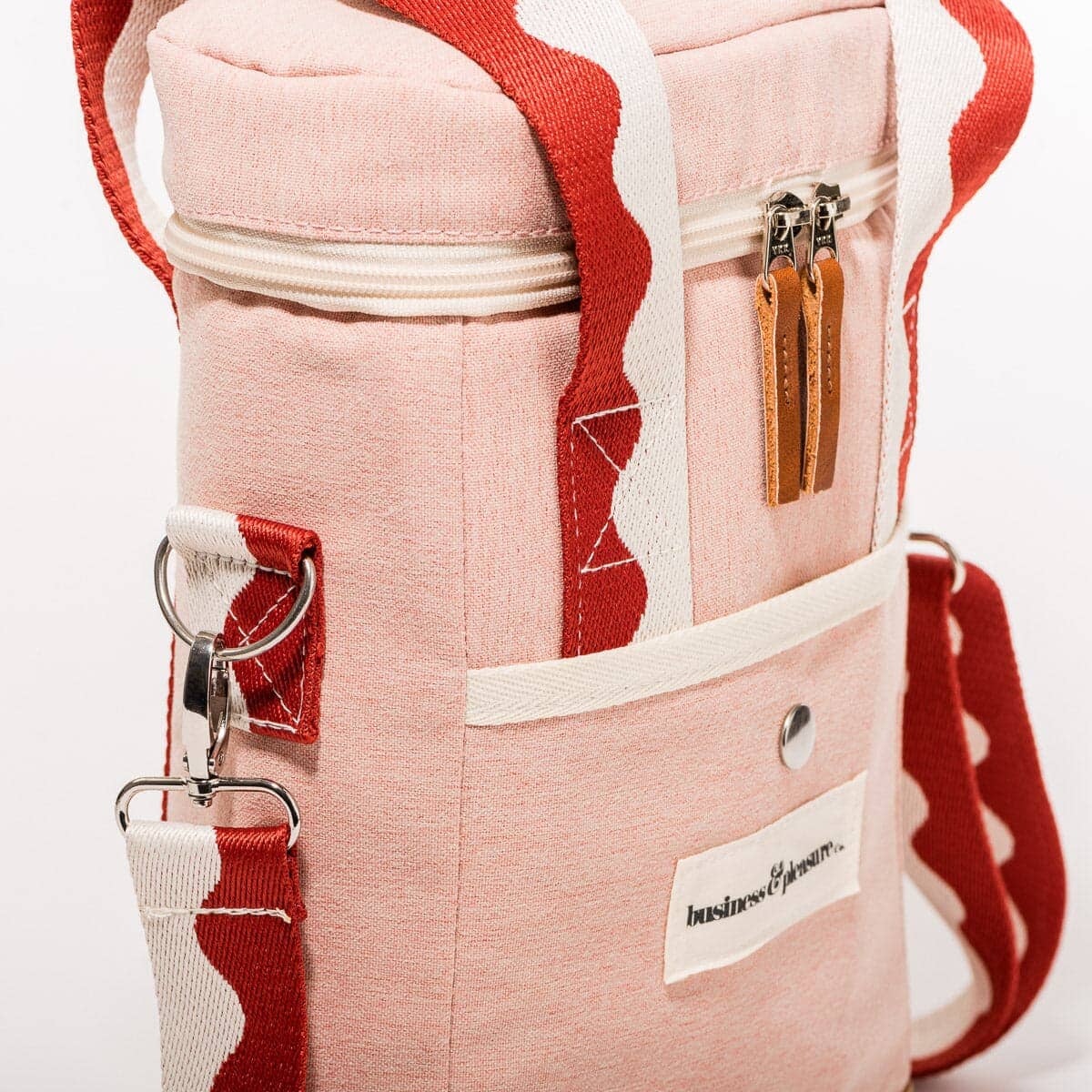 The Wine Cooler Tote Bag - Rivie Pink Wine Cooler Tote Bag Business & Pleasure Co. 