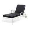 Swatch for The Al Fresco Sun Lounger in Rivie Black | Antique White Frame