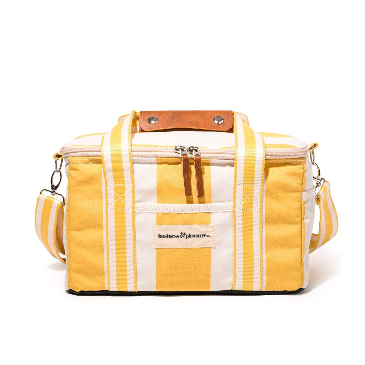 Product image of The Premium Cooler Bag - Crew Mimosa Yellow Stripe Premium Cooler Business & Pleasure Co. 