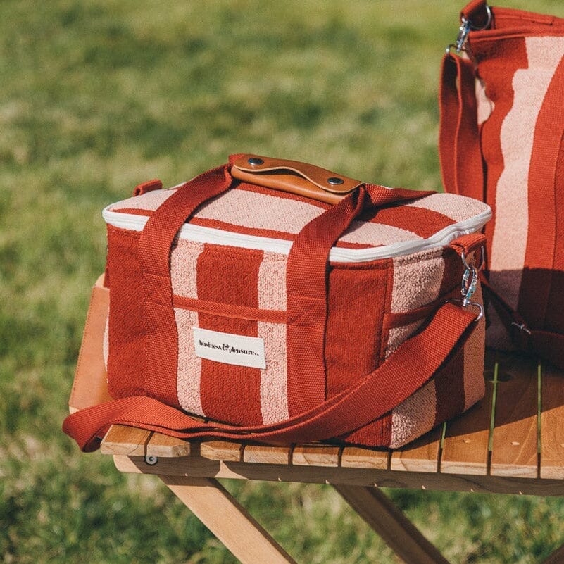The Premium Cooler Bag - Terry Terracotta Stripe Premium Cooler Bag Business & Pleasure Co Aus 