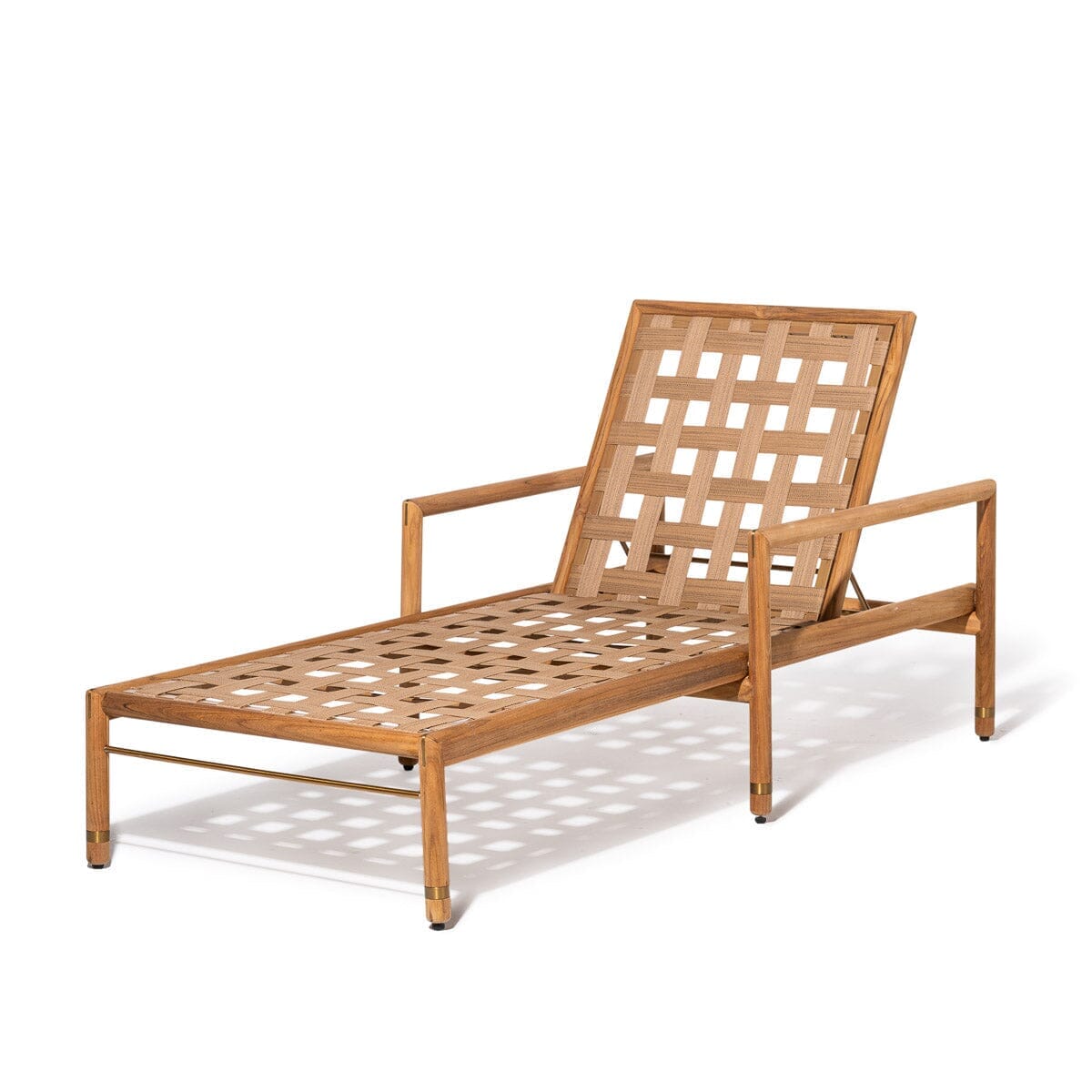Product image of The Wes Sun Lounger - Frame - Teakwood Gold Wes Sun Lounger Business & Pleasure Co Aus 