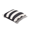Swatch for The Small Square Throw Pillow - Crew Vintage Black Stripe