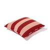 Swatch for The Small Square Throw Pillow - Terry Terracotta Stripe