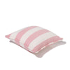 Swatch for The Small Square Throw Pillow - Crew Pink Stripe