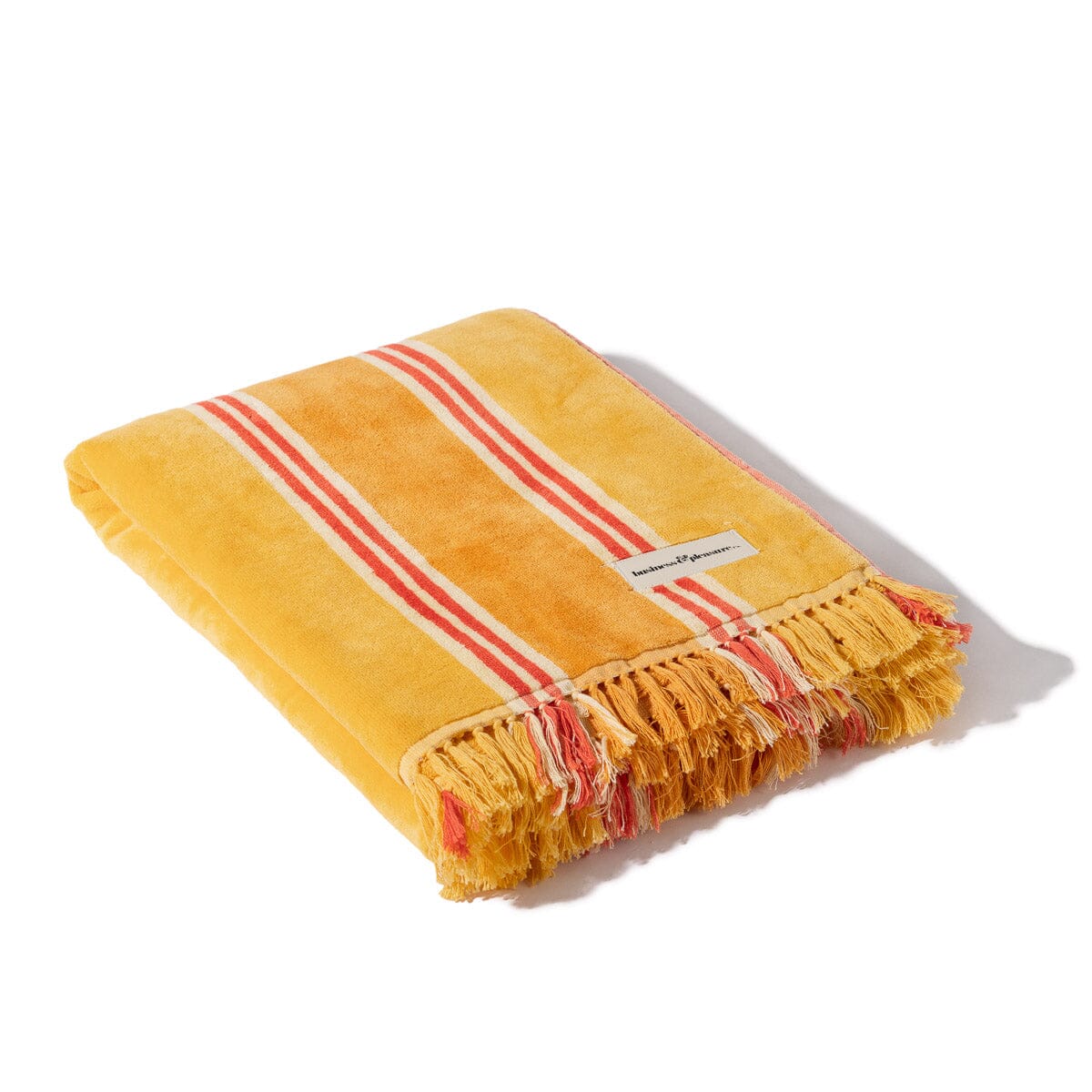 Product image of The Beach Towel - Bistro Papaya Stripe Beach Towel Business & Pleasure Co Aus 