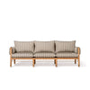 Swatch for The WES Sofa x Jenni Kayne in California Stripe | Teakwood Frame