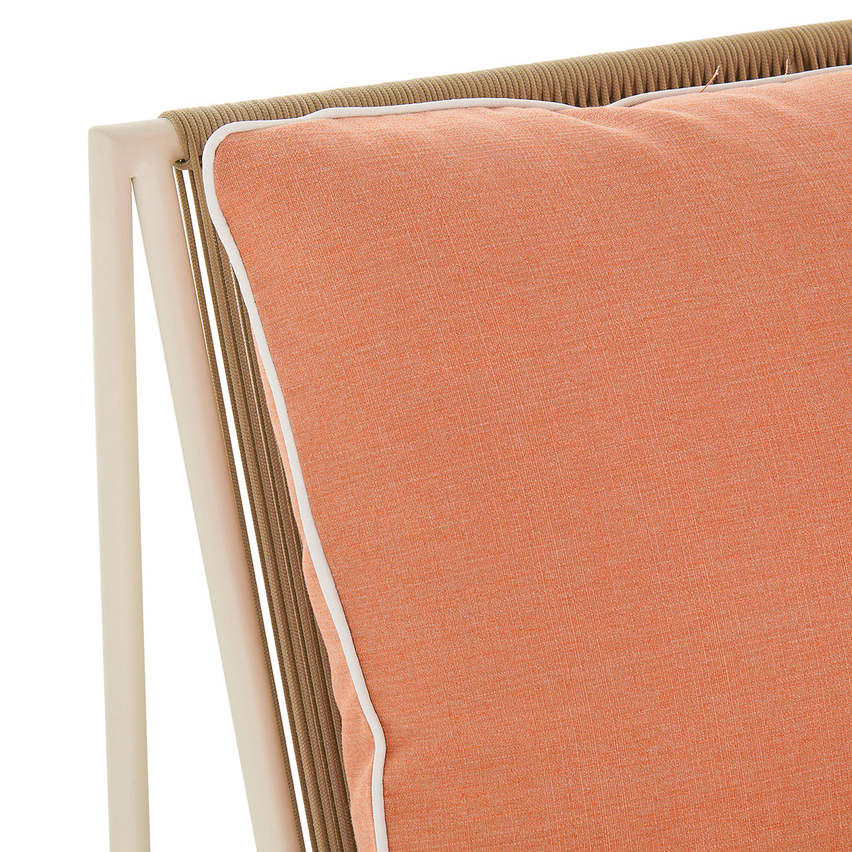 The Shore 3 Seat Sofa - Coco Republic - Coral - White Frame