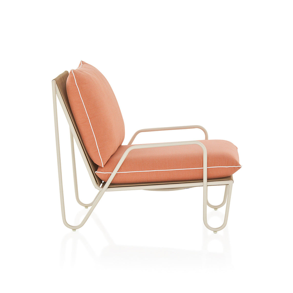 The Shore Occasional Chair - Coco Republic - Coral - White Frame