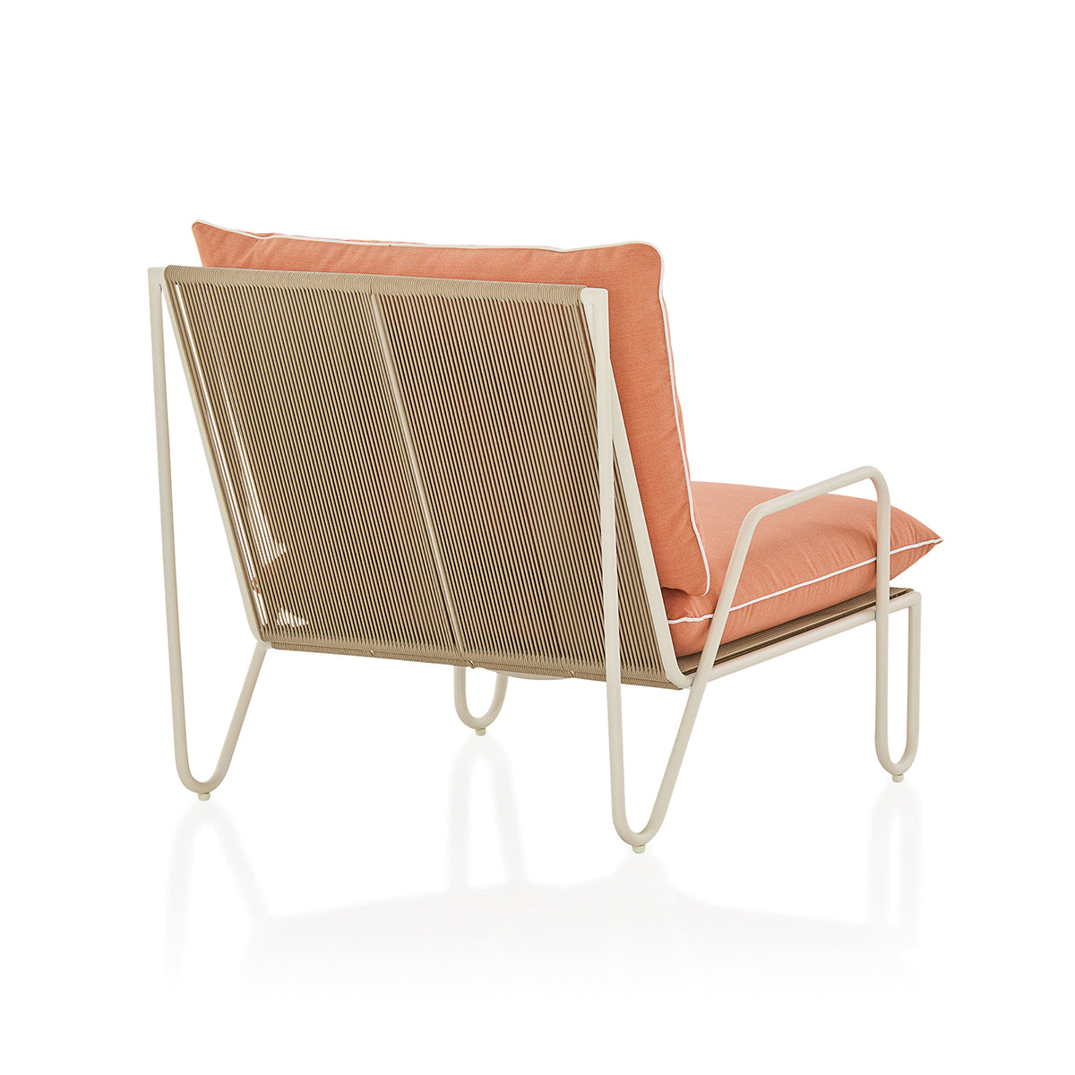 The Shore Occasional Chair - Coco Republic - Coral - White Frame