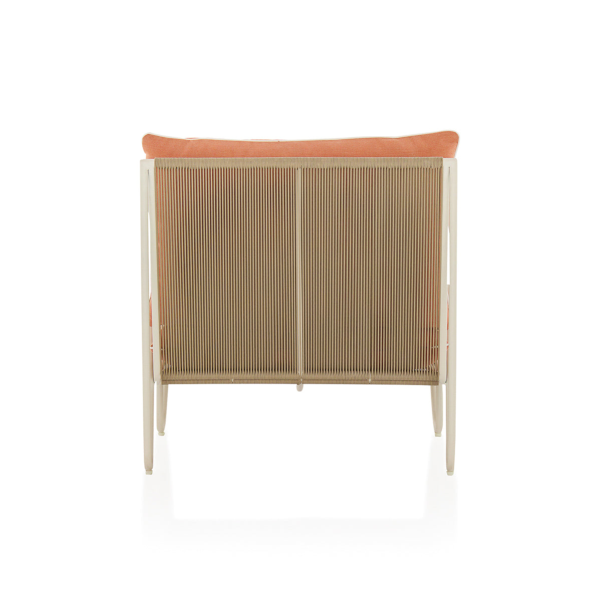 The Shore Occasional Chair - Coco Republic - Coral - White Frame