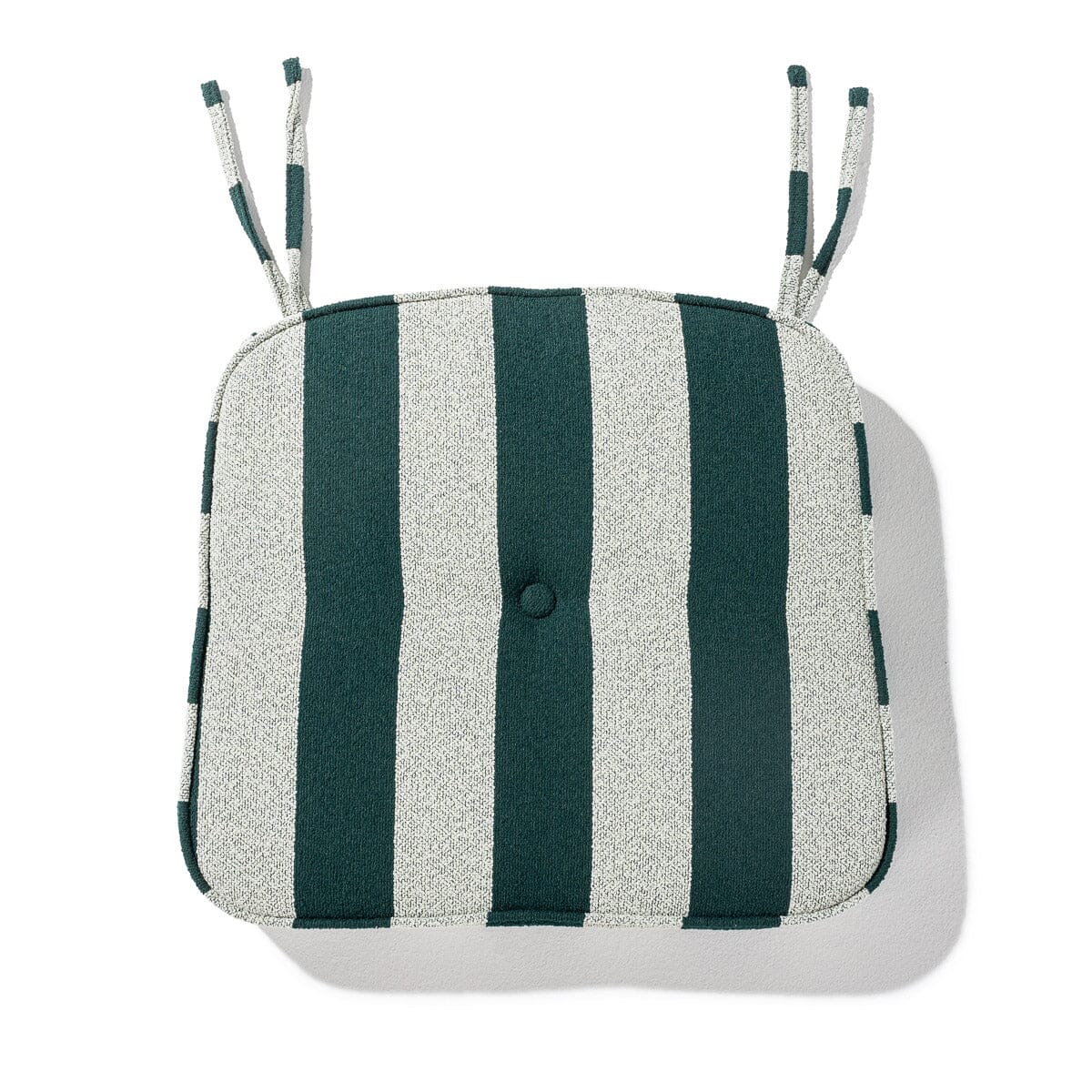 The Al Fresco Dining Chair Cushion - Terry Green Stripe Al Fresco Dining Chair Cushion Business & Pleasure Co Aus 