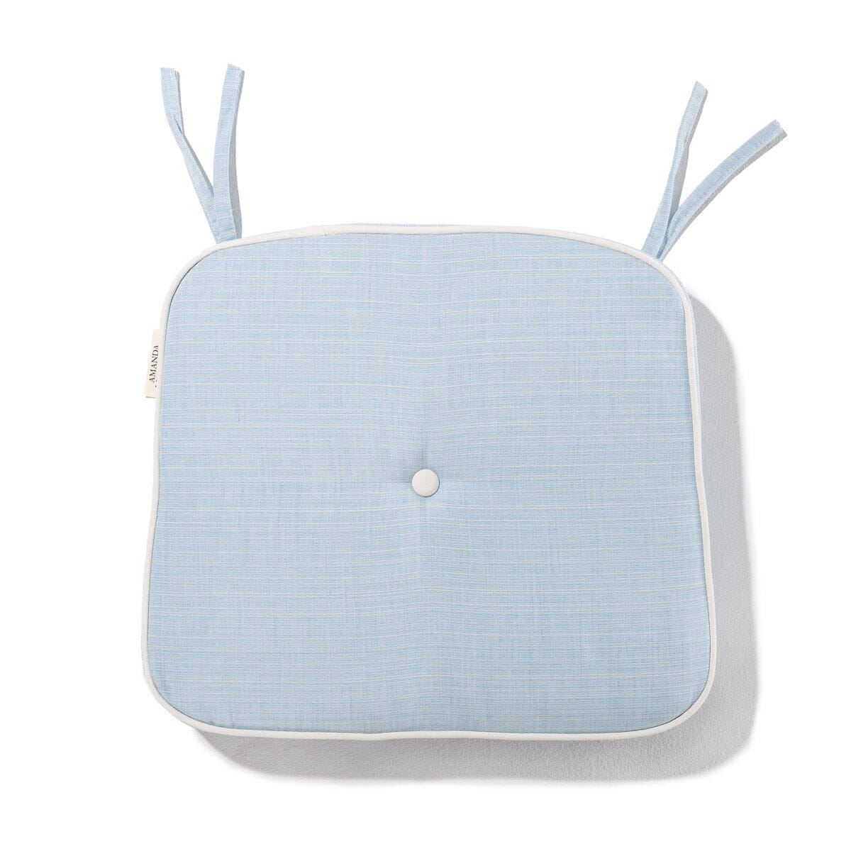 The Al Fresco Dining Chair Cushion by Amanda Lindroth in Sky Blue Al Fresco Chair Cushion B&P by Amanda Lindroth 