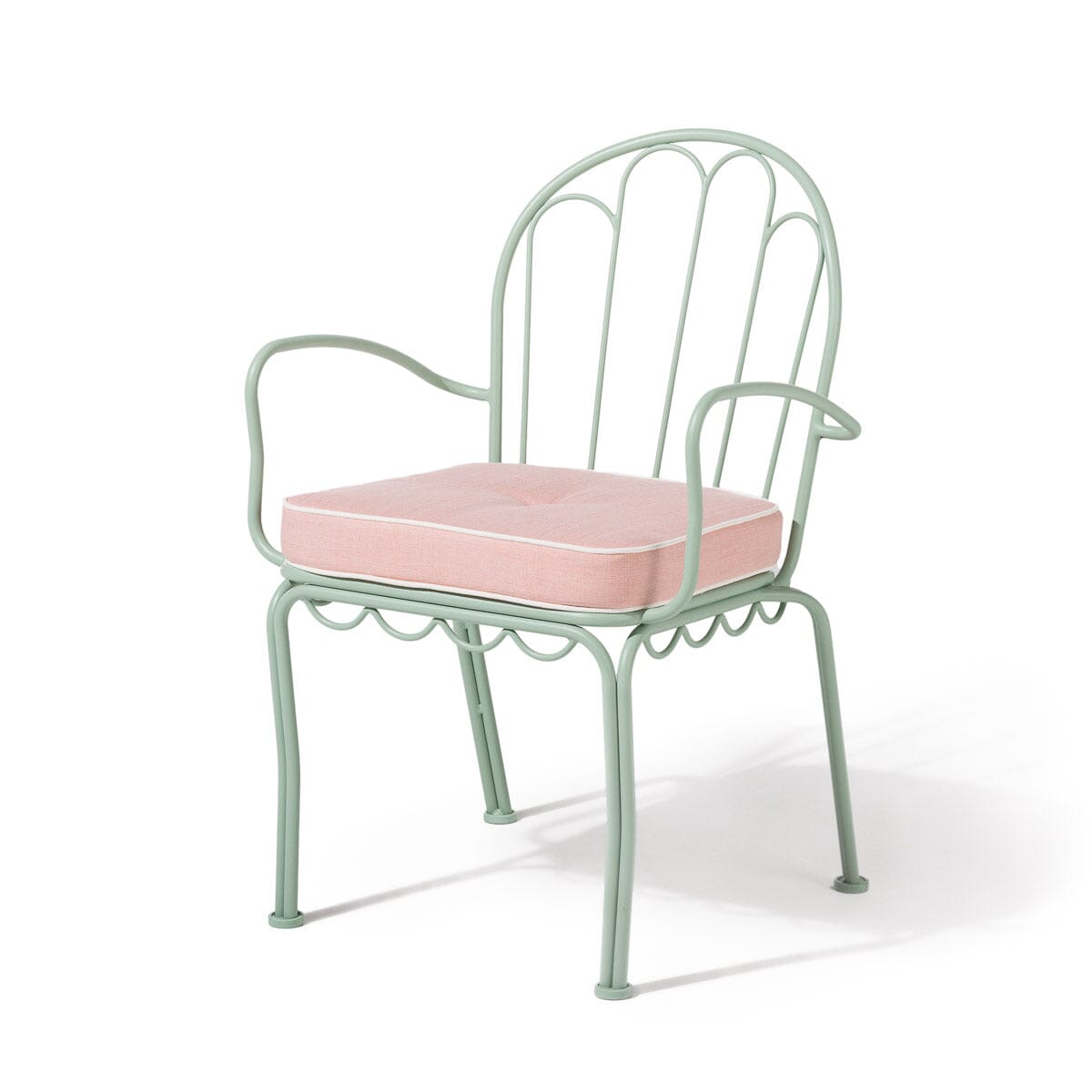 The Al Fresco Dining Chair & Cushion by Amanda Lindroth Al Fresco Dining Chair Kit B&P by Amanda Lindroth Palm Pink Sage Green 