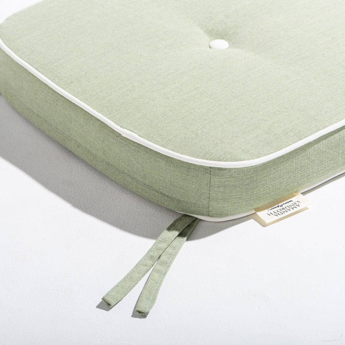 The Al Fresco Dining Chair & Cushion by Amanda Lindroth in Jade Green | Sage Green Frame Al Fresco Dining Chair Kit B&P by Amanda Lindroth 