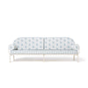 Swatch for The Al Fresco Sofa by Amanda Lindroth in Jaipur Blue | Antique White Frame