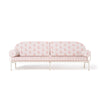 Swatch for The Al Fresco Sofa by Amanda Lindroth in Jaipur Pink | Antique White Frame