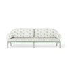 Swatch for The Al Fresco Sofa by Amanda Lindroth in Jaipur Green | Sage Green Frame