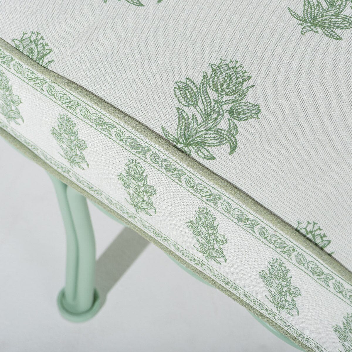 The Al Fresco Sofa by Amanda Lindroth in Jaipur Green | Sage Green Frame Al Fresco Sofa Kit B&P by Amanda Lindroth 