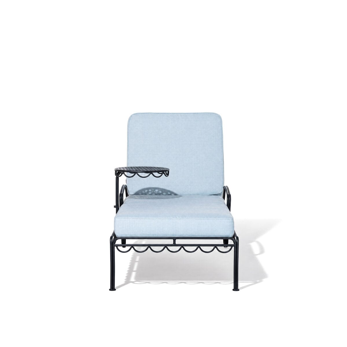 The Al Fresco Sun Lounger in Sky Blue | Vintage Black Frame Al Fresco Sun Lounger Kit Business & Pleasure Co Aus 
