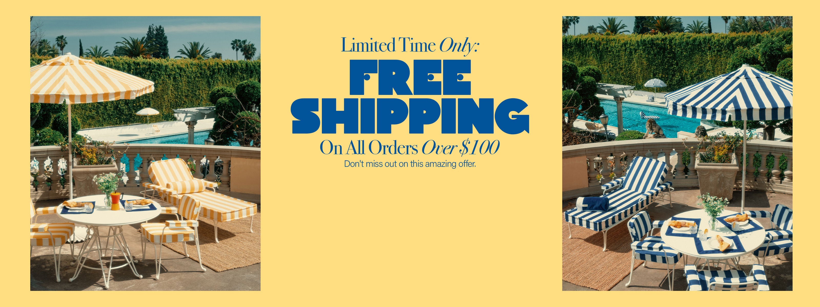 LIMITED TIME ONLY: FREE SHIPPING ON ALL ORDERS OVER $100