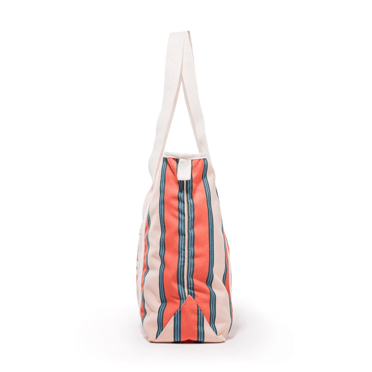 The Beach Bag - Bistro Dusty Pink Stripe Beach Bag Business & Pleasure Co Aus 
