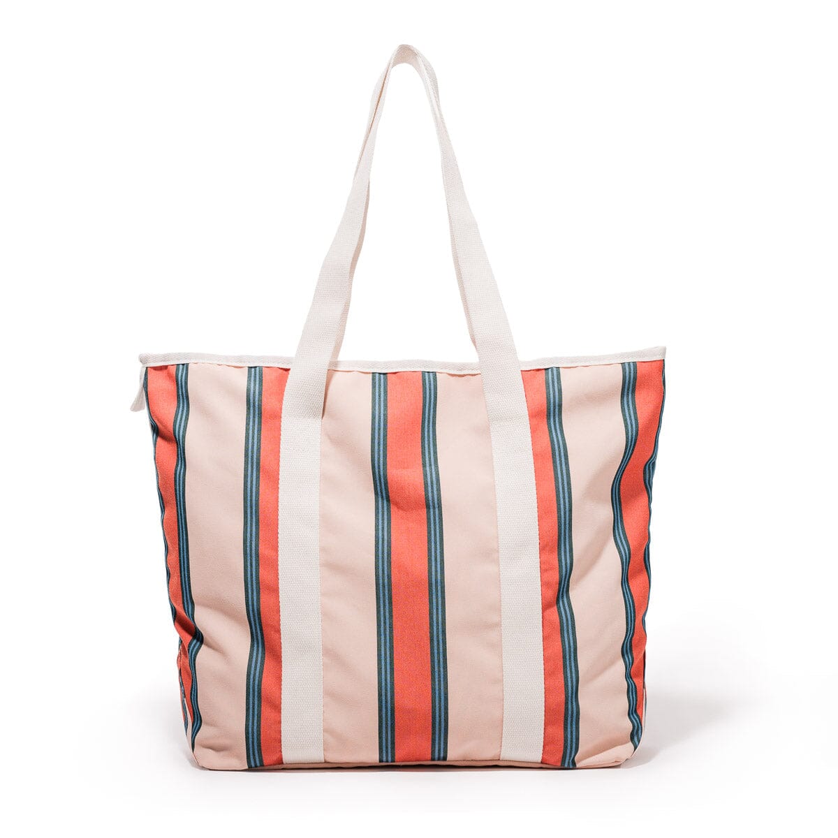 The Beach Bag - Bistro Dusty Pink Stripe Beach Bag Business & Pleasure Co Aus 