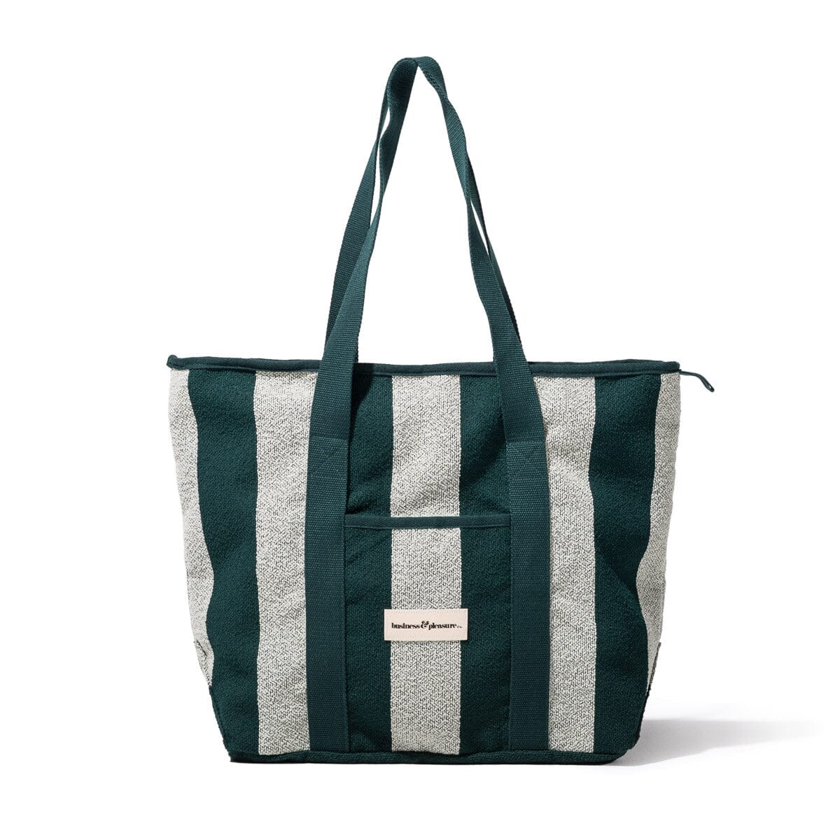 The Beach Bag - Terry Green Stripe Beach Bag Business & Pleasure Co Aus 