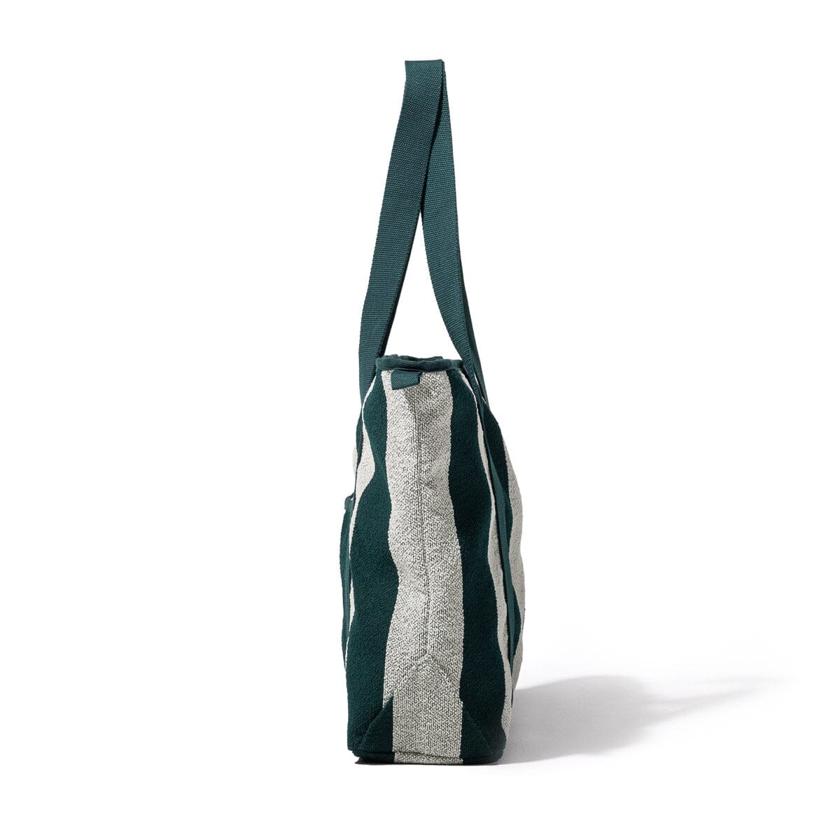 The Beach Bag - Terry Green Stripe Beach Bag Business & Pleasure Co Aus 