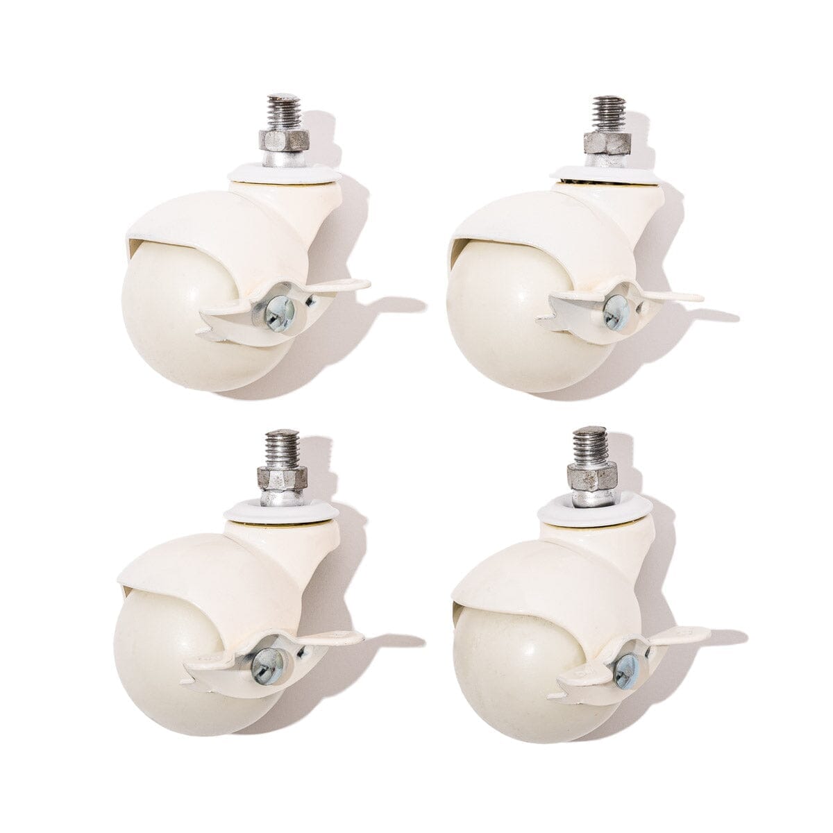 The Umbrella Base - Ball Caster Wheels - White/White - Set Of 4 Umbrella Base Call Caster Wheels Business & Pleasure Co Aus 
