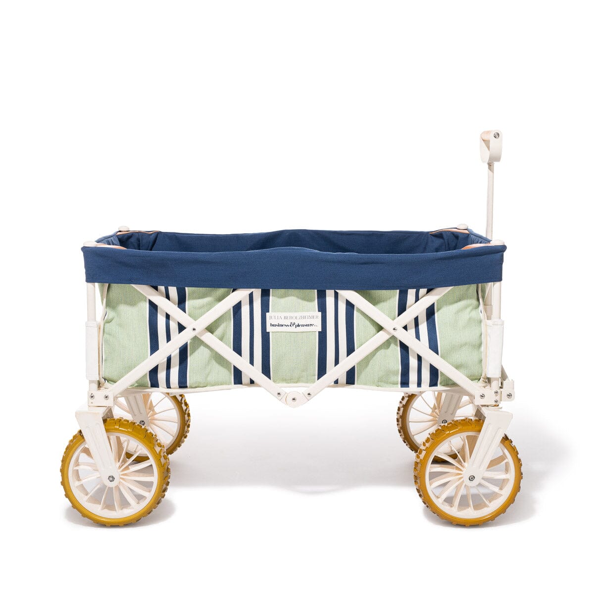 Product image of The Folding Beach Cart x Julia Berolzheimer in Green Navy Beach Cart B&P Co. x Julia Berolzheimer 