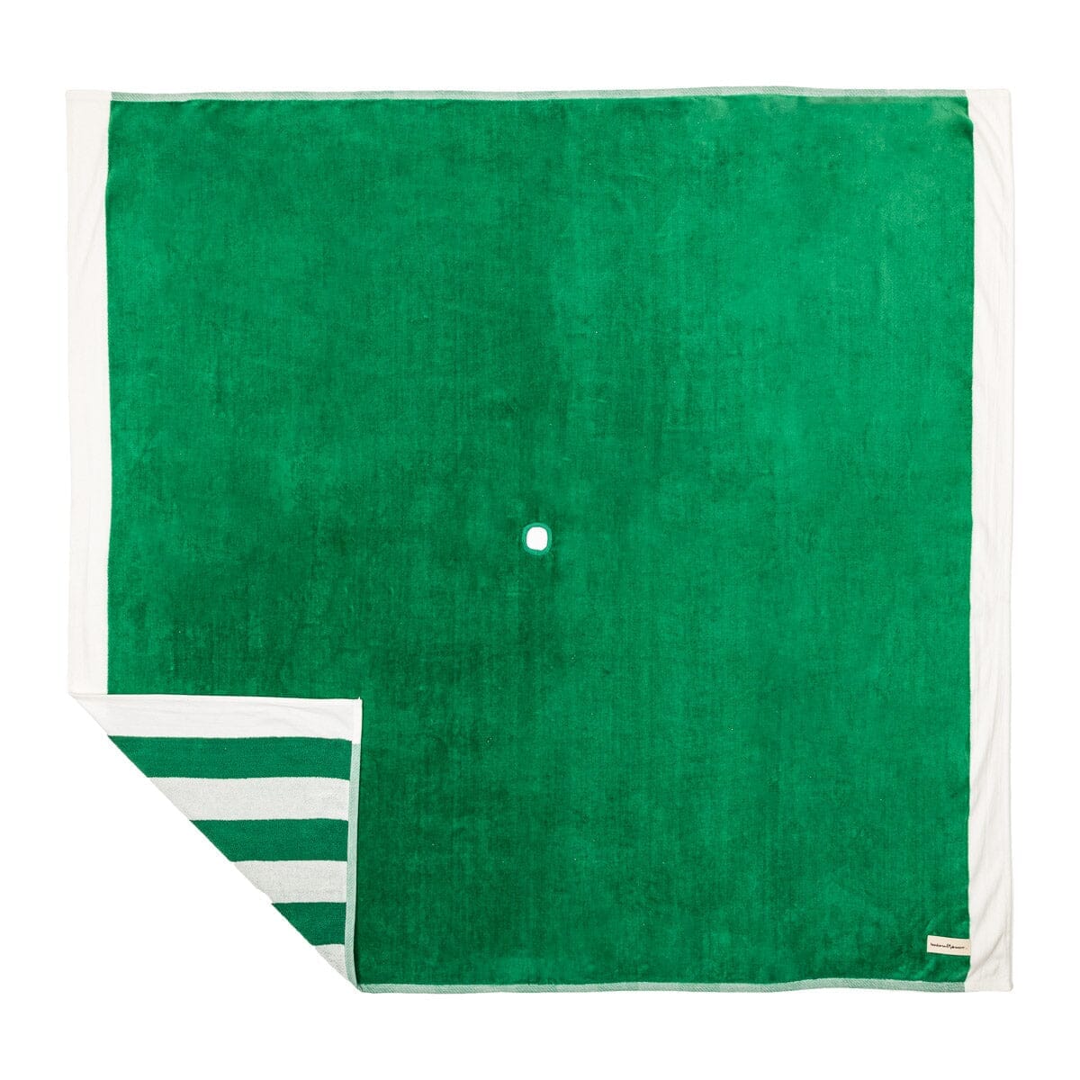 The Beach Blanket - Crew Canyon Green Stripe Beach Blanket Business & Pleasure Co. 